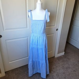 NWT Antonio Melani blue and white striped maxi dress size 4